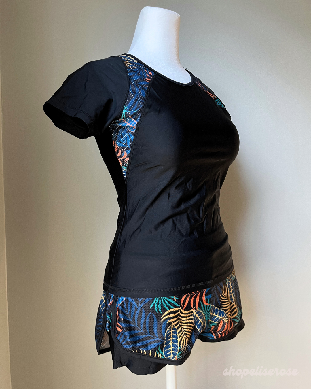 shirt and shorts for swimming women, shirt for swimming, shirt to swim in for women, swim shirt with built in bra, swimsuit t-shirt and shorts set for women, functional swim coverup set or beach swim shorts + swim top set, affordable, high quality, pretty, cute, for swimming teens, includes both shirt and shorts, modest