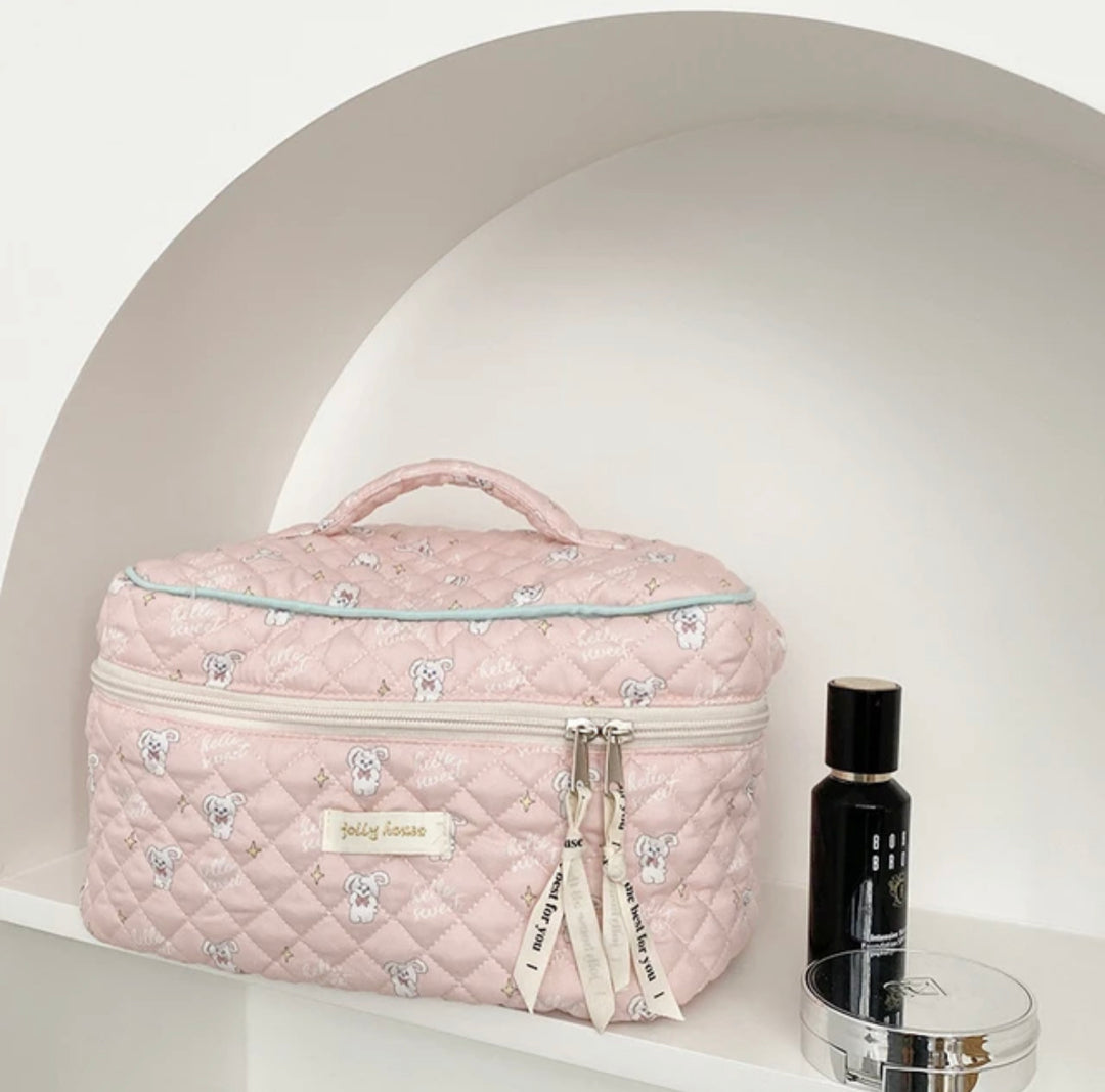 Quilted Makeup Bag