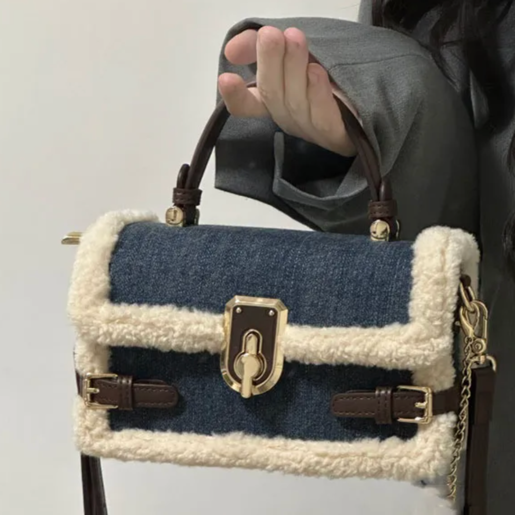 Polar Bear Denim Purse