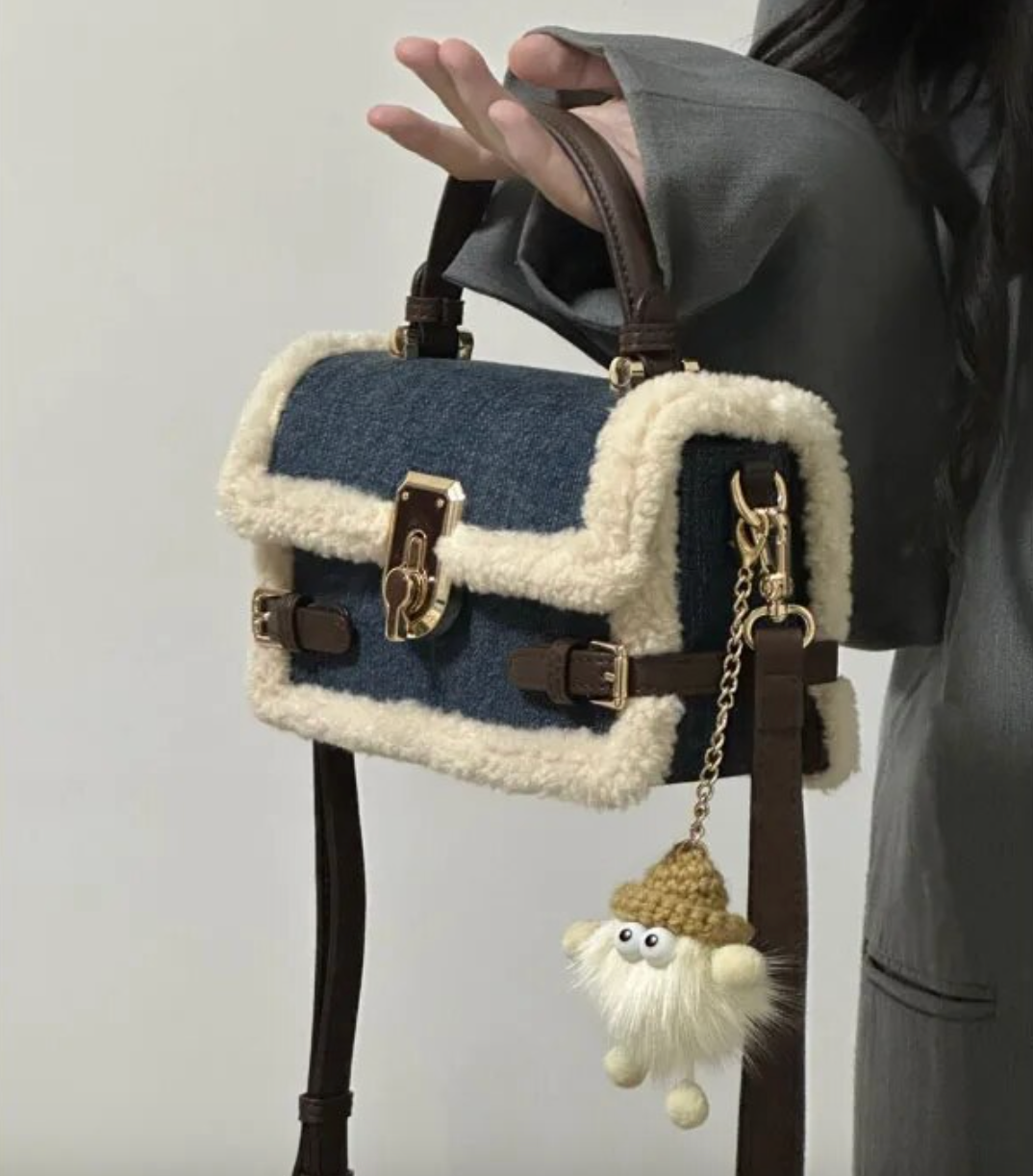 Polar Bear Denim Purse