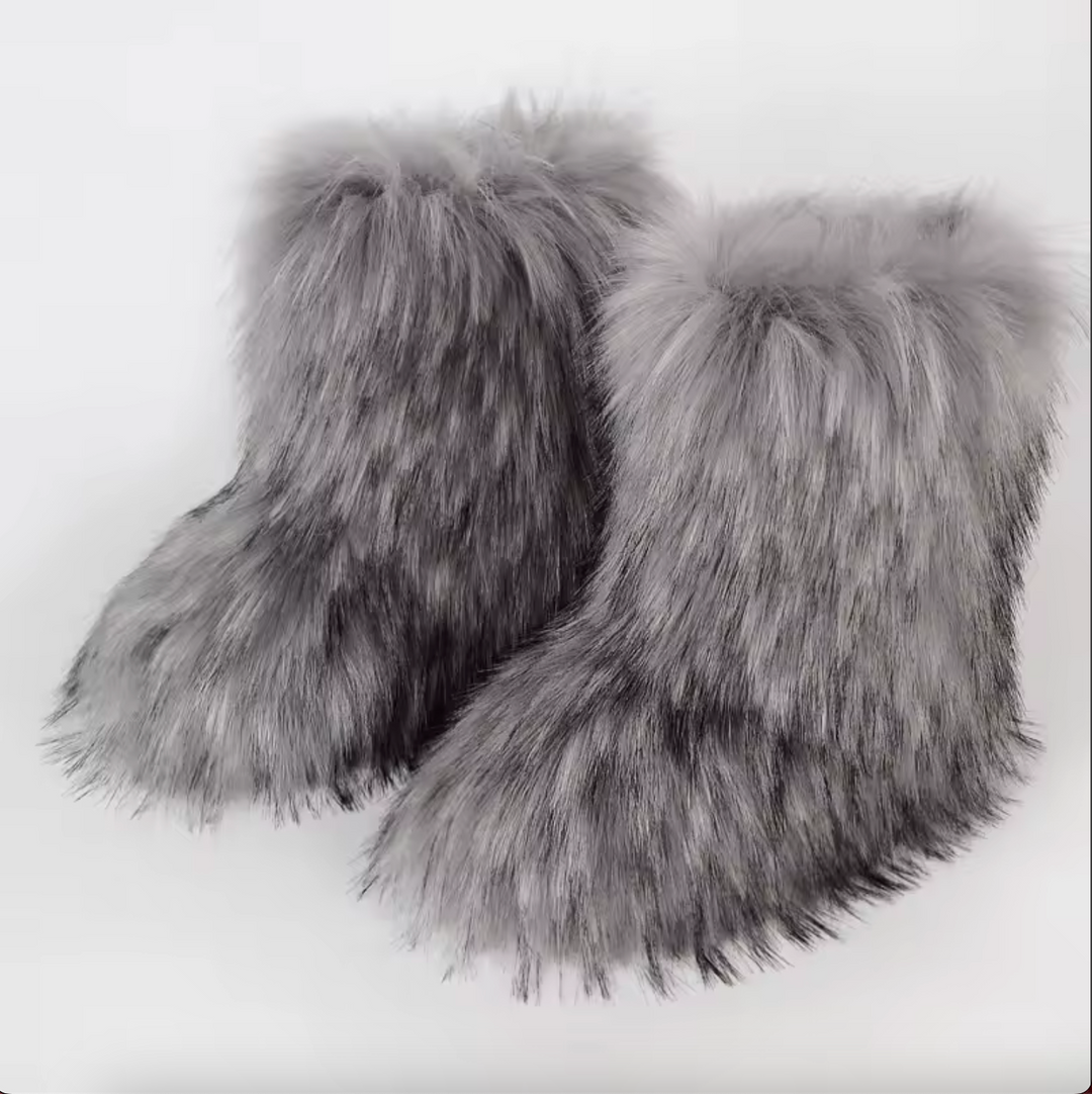 Thick-Soled Fur Boots