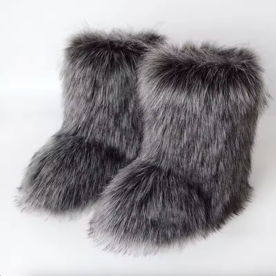 Thick-Soled Fur Boots