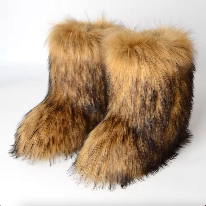 Thick-Soled Fur Boots