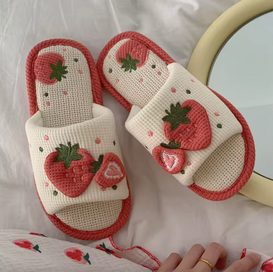 Strawbella Slippers