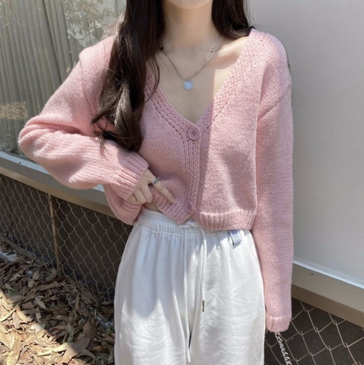 Amara soft pink cardigan | Sun Girl Boutique